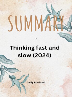 cover image of Thinking fast and slow (2024)